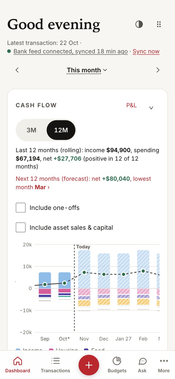 JamJar dashboard on a phone, showing demo data